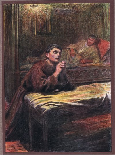 Conversión de Fray Bernard de Quintavalle de Eugene Burnand
