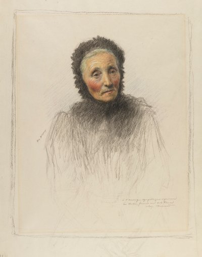Anciana de Eugene Burnand