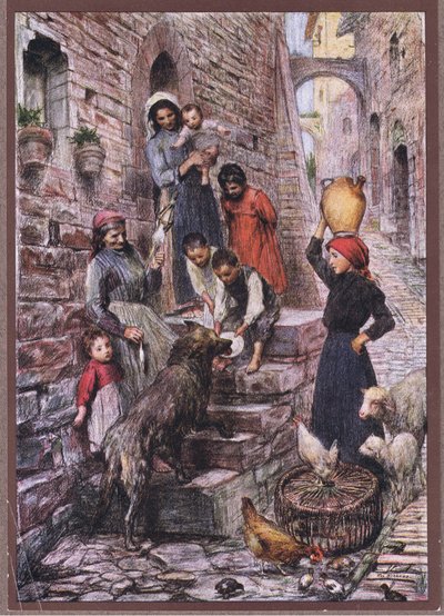 El lobo de Gubbio después de su conversión de Eugene Burnand