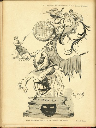 Ilustración de Eugene Cadel (1867-1940) en Le Rire de Eugene Cadel