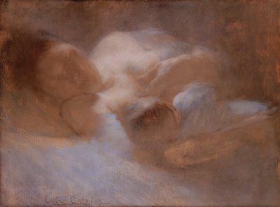 Maternidad (Sufrimiento) (óleo sobre lienzo) de Eugène Carrière