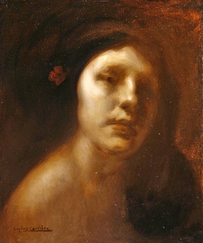 Retrato de una joven dama de Eugène Carrière