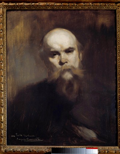 Retrato del poeta francés Paul Verlaine (1844-1896) Pintura de Eugene Carriere (1849-1906) 1891. París, Museo de Orsay de Eugène Carrière