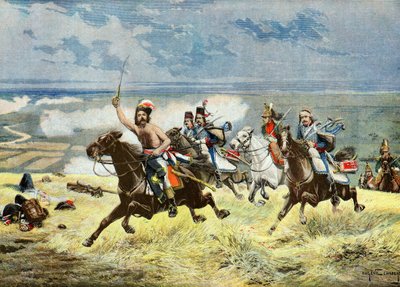 General Francois Macard cobrando,1895 (Ilustración) de Eugene Chaperon