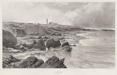 Cap St. Mathieu, 1846 de Eugene Ciceri