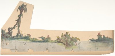 Diseño para un Escenario en la Ópera, París, 1828-90 de Eugene Ciceri