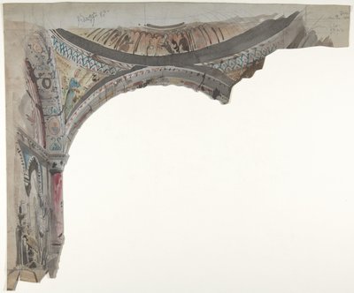 Diseño para un escenario en la Ópera, París de Eugene Ciceri