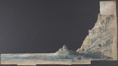 Diseño para un escenario en la Ópera, París de Eugene Ciceri