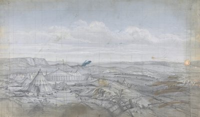 Diseño para un escenario en la Ópera, París, 1830-90 de Eugene Ciceri