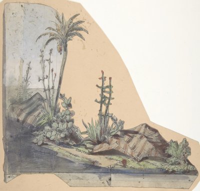 Diseño para un escenario en la Ópera, París, 1830-90 de Eugene Ciceri