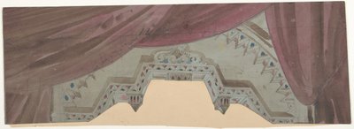 Diseño para un Escenario en la Ópera, París, 1830-90 de Eugene Ciceri