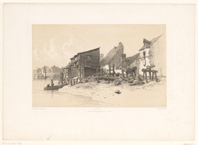 Ribera con casas y molino de agua
Paisajes pintorescos (título de la serie)
Croquis pittoresques (título de la serie en el objeto) de Eugene Ciceri