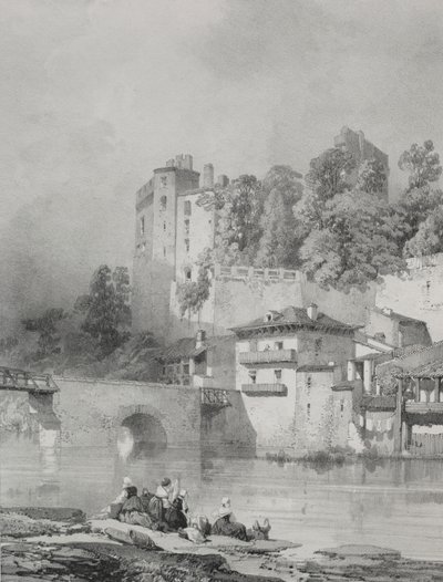 Viajes pintorescos y románticos en la antigua Francia. Bretaña: Castillo de Clisson de Eugene Ciceri