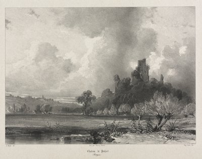 Viajes pintorescos y románticos en la antigua Francia. Bretaña: Castillo de Penhoet de Eugene Ciceri