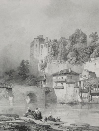Viajes pintorescos y románticos en la antigua Francia. Bretaña: Castillo de Clisson de Eugene Ciceri