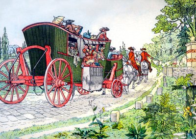 Carruaje de París a Versalles de Eugene Courboin