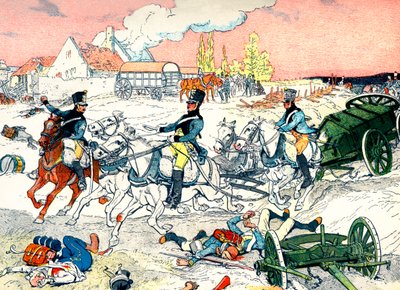Transporte militar del Primer Imperio Francés de Eugene Courboin