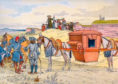 Litera de viaje de Sébastien Le Prestre de Vauban de Eugene Courboin