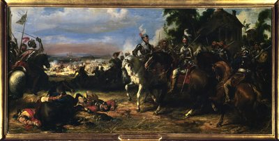 Batalla de Fontaine Francaise el 5 de junio de Eugene Deveria