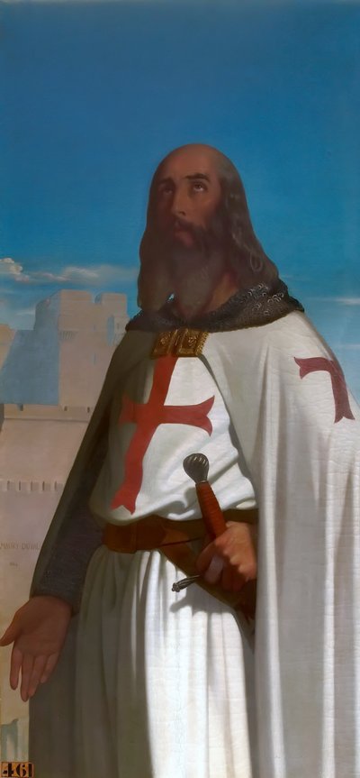 Jacques de Molay, Gran Maestre de los Caballeros Templarios de Eugene Emmanuel Amaury Duval