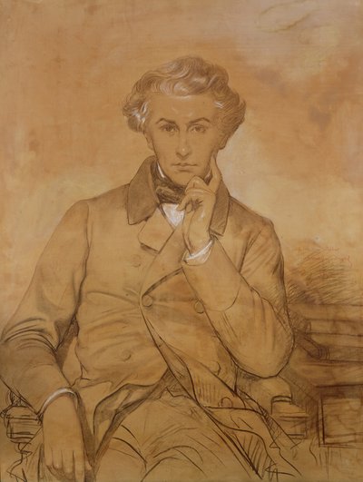 Retrato de Henri Reber (1807-80) de Eugene Emmanuel Amaury Duval