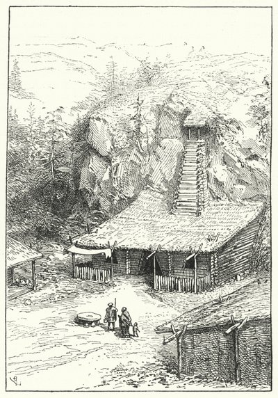 Vivienda aria en la antigua India de Eugene Emmanuel after Viollet le Duc
