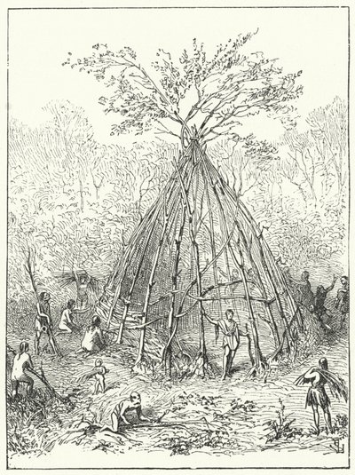 Vivienda humana temprana de Eugene Emmanuel after Viollet le Duc