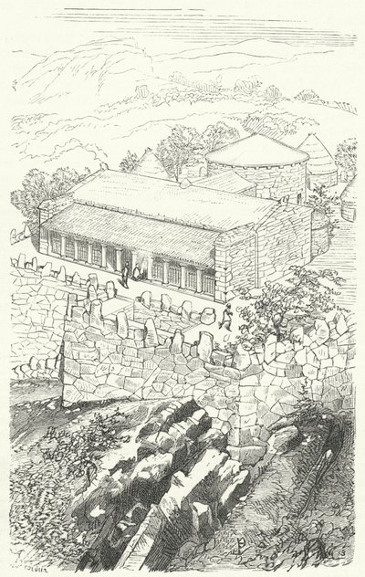 Casa de un noble pelasgo de Eugene Emmanuel after Viollet le Duc