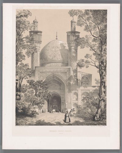 Escuela de Chahar Bagh en Ispahan
Mosquée-Sultan-Hussein Ispahan (título del objeto)
Perzische landschappen (título de la serie)
Perse moderne (título de la serie) de Eugene Flandin