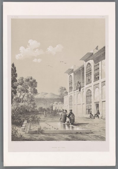 Vista en el jardín del Arg de Karim Khan
Palais de l
