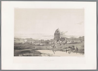 Vista del pueblo de Soltaniyeh
Village de Sultanieh (título en el objeto)
Paisajes persas (título de la serie)
Perse moderno (título de la serie) de Eugene Flandin