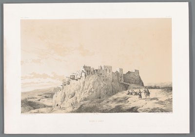 Vista del castillo de Izadkhvast
Yezd-i-Kast (título en el objeto)
Paisajes persas (título de la serie)
Perse moderno (título de la serie) de Eugene Flandin