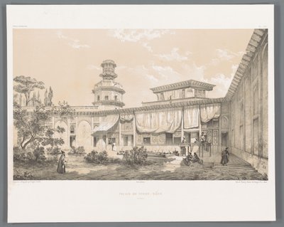Paleis Char Bagh en Ispahan
Palais du Tchar-Bâch Ispahan (título del objeto)
Perzische landschappen (título de la serie)
Perse moderne (título de la serie) de Eugene Flandin
