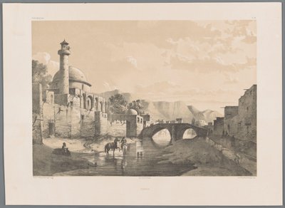 La Amrmosque Saheb-ol de Tabriz
Tabriz (título en el objeto)
Paisajes persas (título de la serie)
Perse moderno (título de la serie) de Eugene Flandin