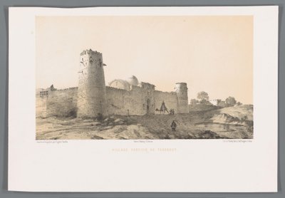 Versterkt dorp Taghrud
Pueblo fortificado de Tegarout (título en el objeto) de Eugene Flandin