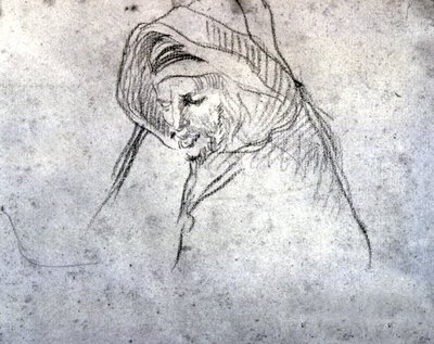 Anciano bereber en el Sahel de Eugène Fromentin