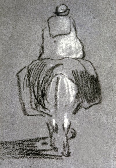 Bereber en burro de Eugène Fromentin