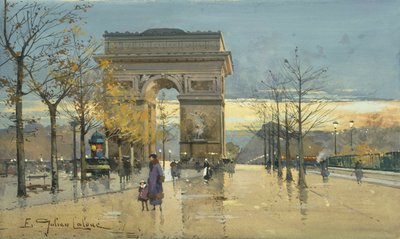 Arco de Triunfo de Eugene Galien Laloue