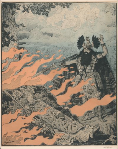 Cartel de Die Walküre de Richard Wagner
La Valquiria de Eugene Grasset