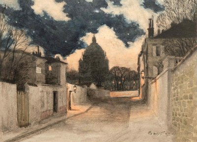 Noche estrellada sobre Montmartre, 1897 de Eugene Grasset