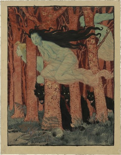 Trois femmes et trois loups de Eugene Grasset