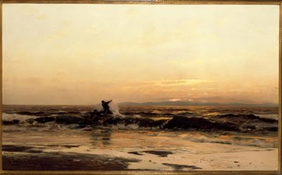 Barcos de pesca en la rompiente de Eugene Gustav Dücker
