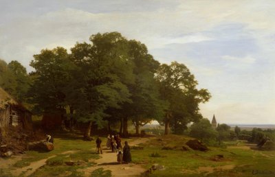 E. Dücker, Camino a la iglesia de Eugene Gustav Dücker