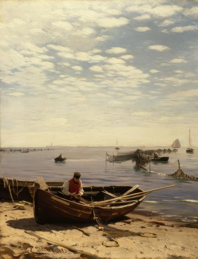 E.Dücker, Playa del Báltico de Eugene Gustav Dücker