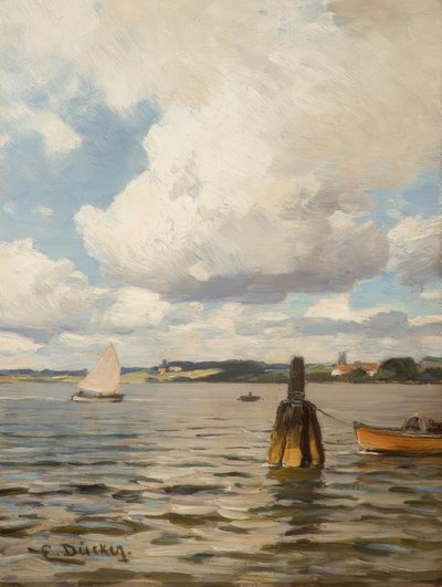 Día de verano junto al agua de Eugene Gustav Dücker