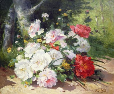 Naturaleza muerta de flores de Eugene Henri Cauchois