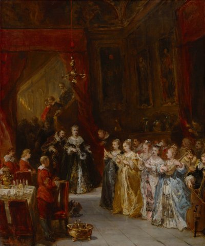 Una celebración de Eugene Isabey