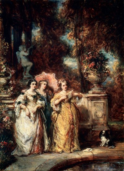 Un paseo, 1852 de Eugene Isabey
