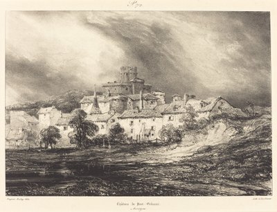 Château de Pont-Gibaud de Eugene Isabey