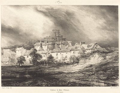 Castillo de Pont-Gibaud de Eugene Isabey